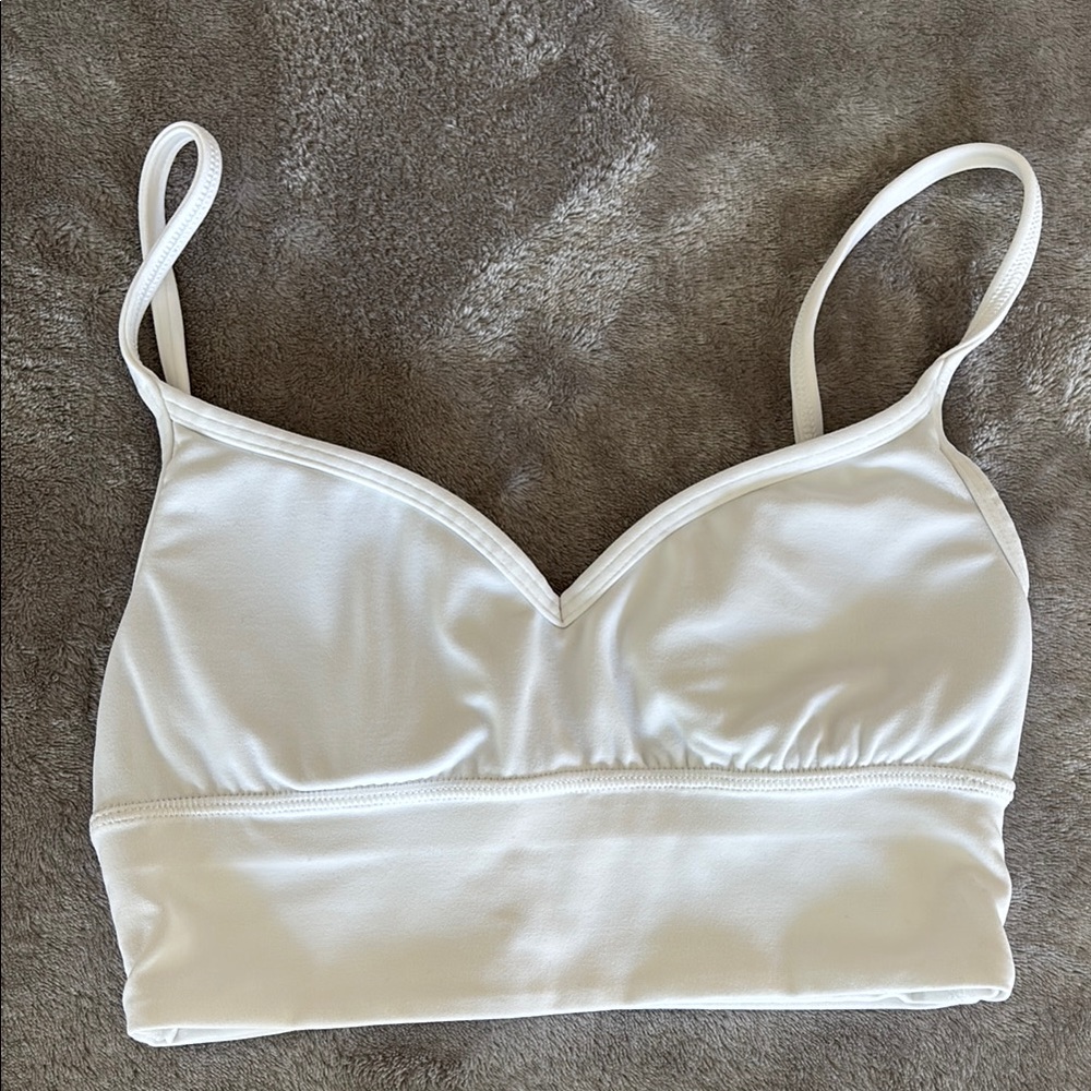 Lululemon Align Thin Strap Bra Sz 4 White Like New